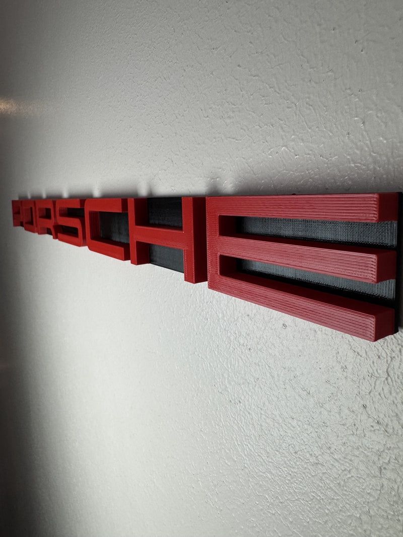 Porsche Word WallArt