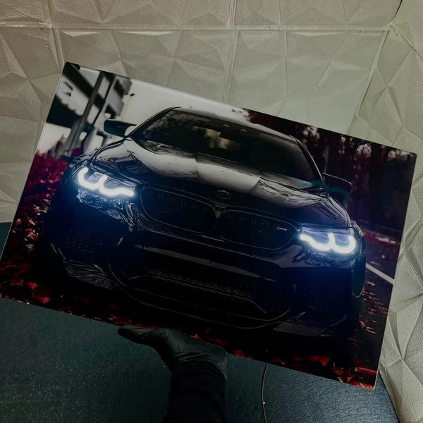 BMW M3 F90 Black (Neon Poster)