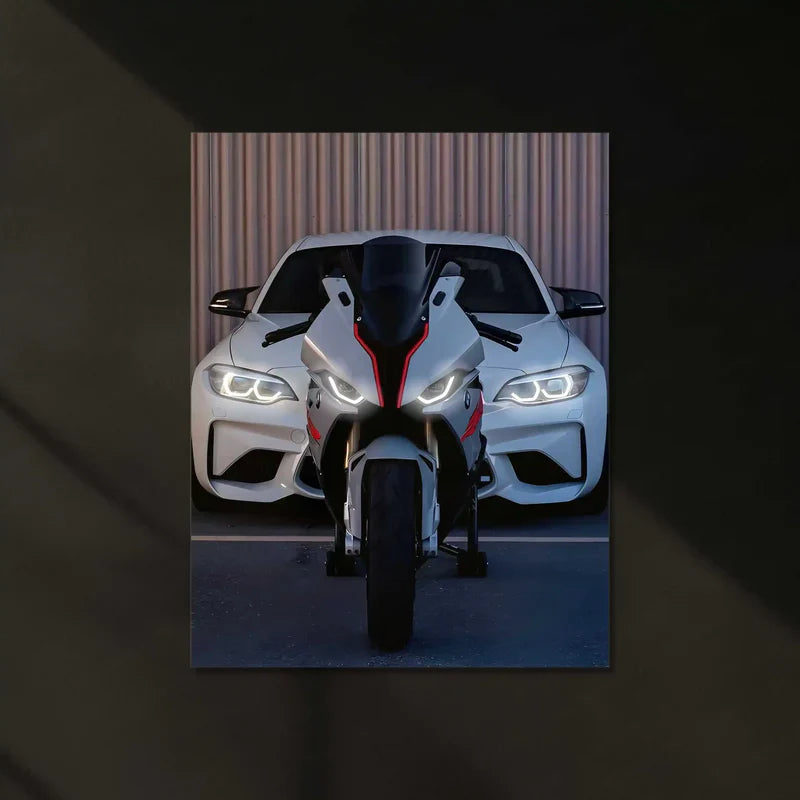 BMW White Edition (Neon Poster)