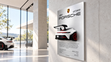Porsche 911 GT3 RS Wall-Mounted 3D Display